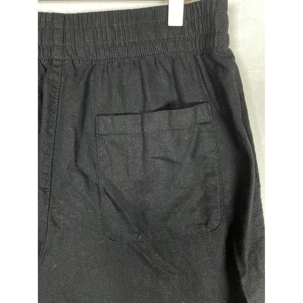 womens linen blend straight leg comfort high waist pant M old navy lagenlook - Picture 3 of 9